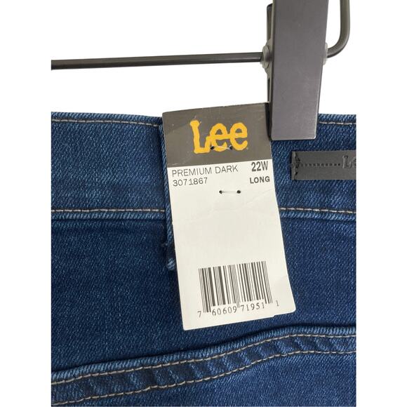 NWT Lee's 1889 Women's Plus SZ 22W Relaxed Fit Bootcut Jeans Dark Wash Western - Picture 4 of 5